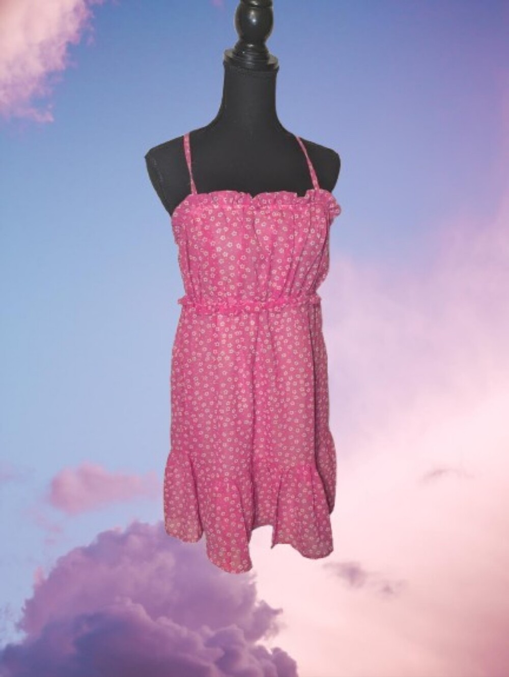 Y2K Fairy Babydoll Pink Dress - Picture 1 of 12